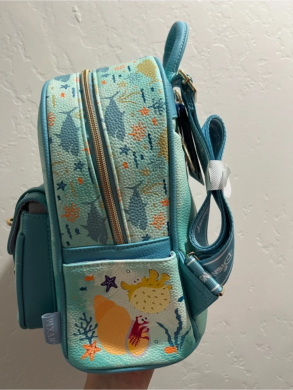 Pixar Kids' Nemo Sea Friends Mini Backpack - Aqua Blue